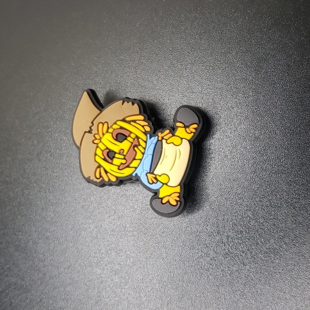 Scarecrow shoe charm clog pin
